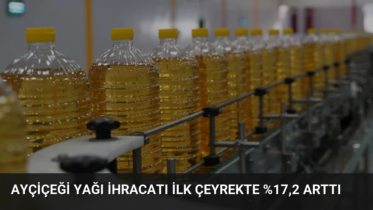 Ayçiçeği Yağı İhracatı İlk Çeyrekte %17,2 Arttı