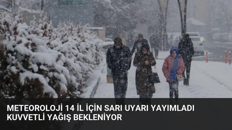 Meteoroloji 14 İl İçin Sarı Uyarı Yayımladı Kuvvetli Yağış Bekleniyor
