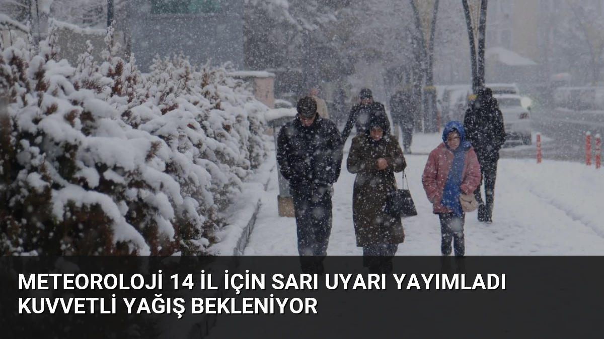 Meteoroloji 14 İl İçin Sarı Uyarı Yayımladı Kuvvetli Yağış Bekleniyor