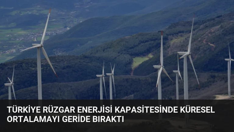 Türkiye Rüzgar Enerjisi Kapasitesinde Küresel Ortalamayı Geride Bıraktı
