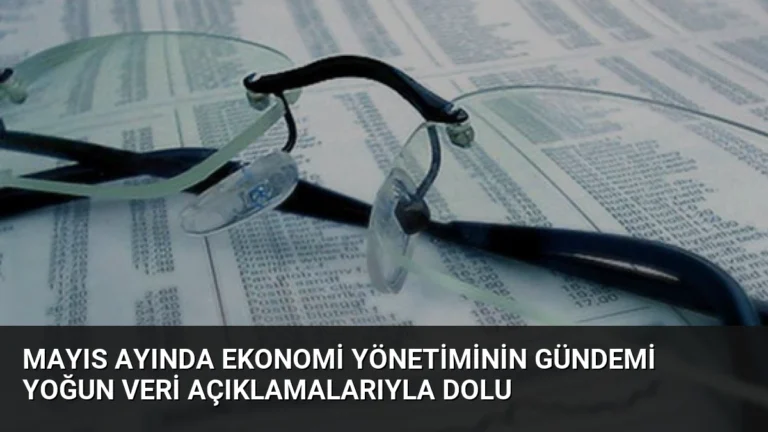 Mayıs Ayında Ekonomi Yönetiminin Gündemi Yoğun Veri Açıklamalarıyla Dolu