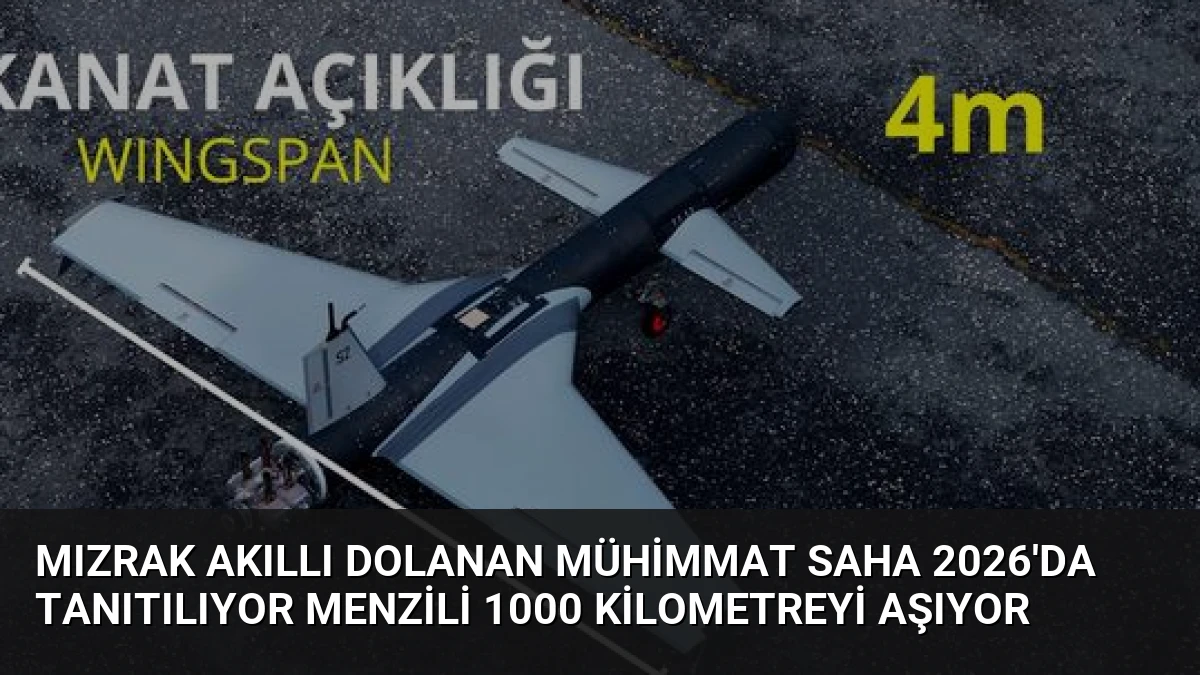 Mızrak Akıllı Dolanan Mühimmat SAHA 2026’da Tanıtılıyor Menzili 1000 Kilometreyi Aşıyor