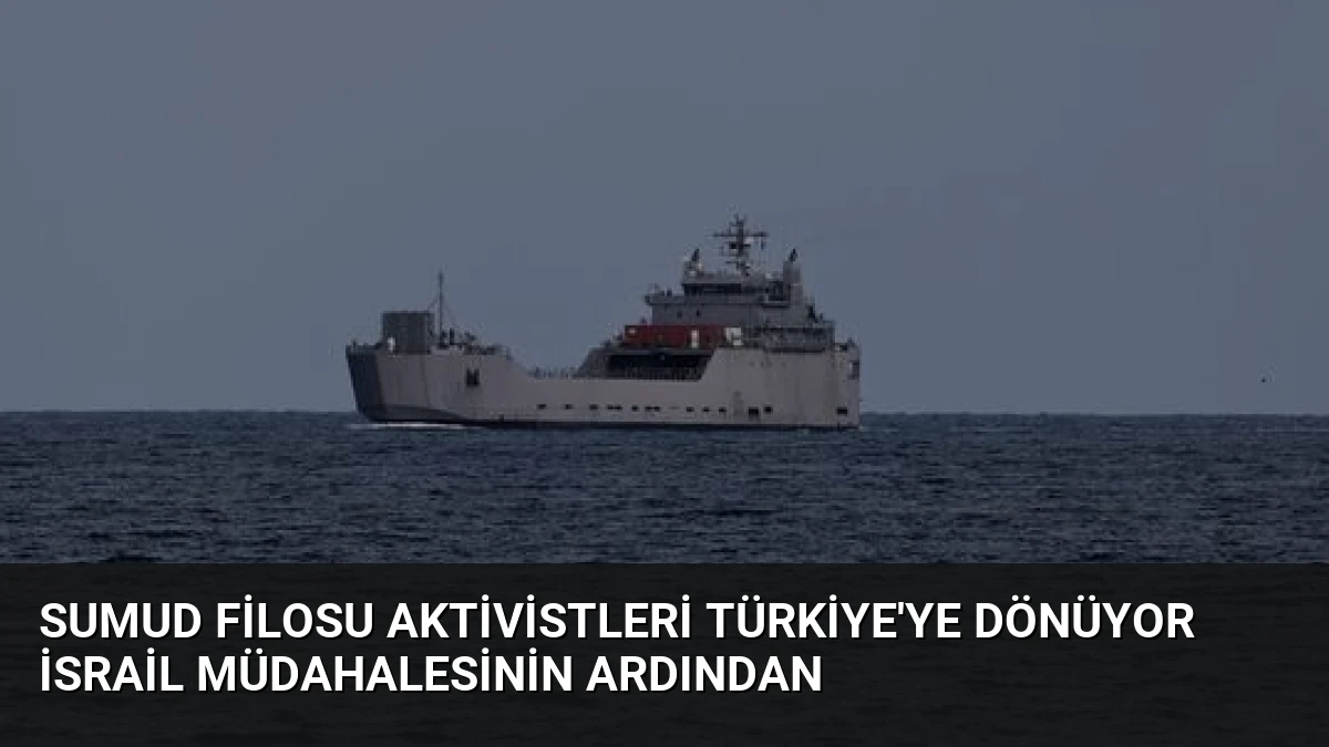 Sumud Filosu Aktivistleri Türkiye’ye Dönüyor İsrail Müdahalesinin Ardından