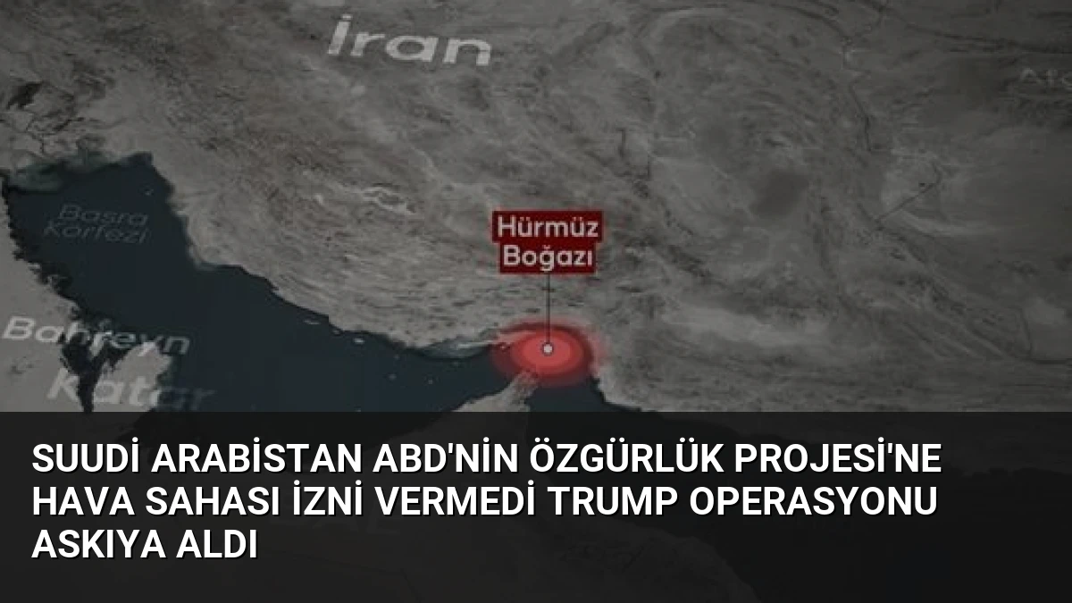 Suudi Arabistan ABD’nin Özgürlük Projesi’ne Hava Sahası İzni Vermedi Trump Operasyonu Askıya Aldı