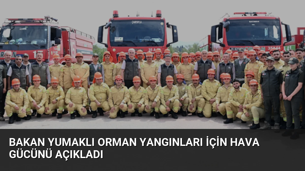 Bakan Yumaklı Orman Yangınları İçin Hava Gücünü Açıkladı