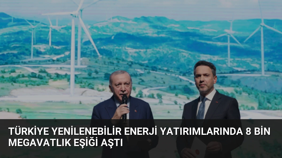 Türkiye Yenilenebilir Enerji Yatırımlarında 8 Bin Megavatlık Eşiği Aştı