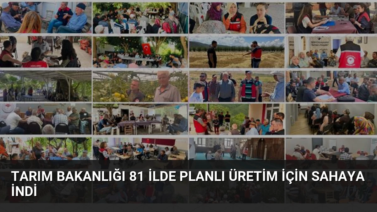 Tarım Bakanlığı 81 İlde Planlı Üretim İçin Sahaya İndi