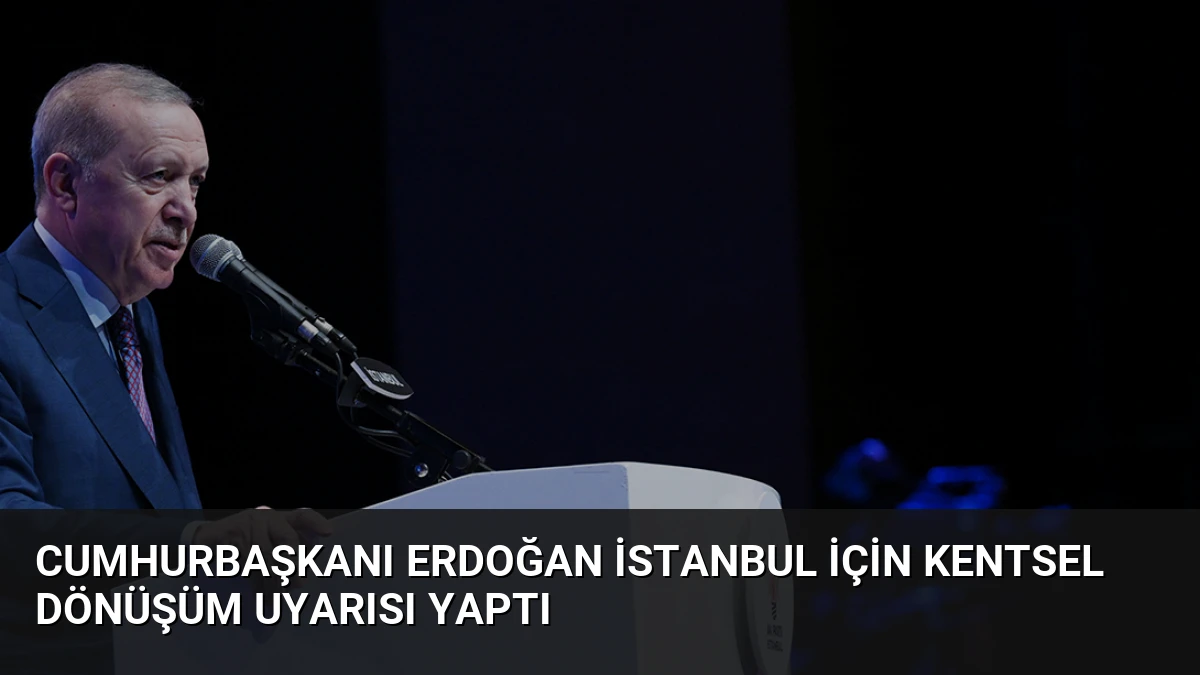 Cumhurbaşkanı Erdoğan İstanbul için kentsel dönüşüm uyarısı yaptı