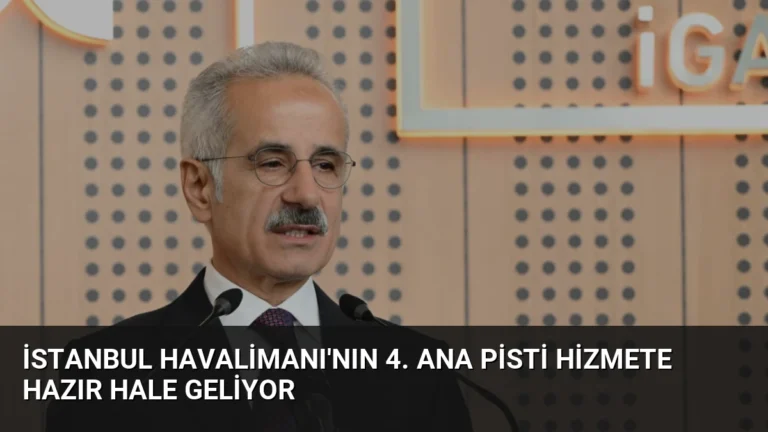 İstanbul Havalimanı’nın 4. Ana Pisti Hizmete Hazır Hale Geliyor