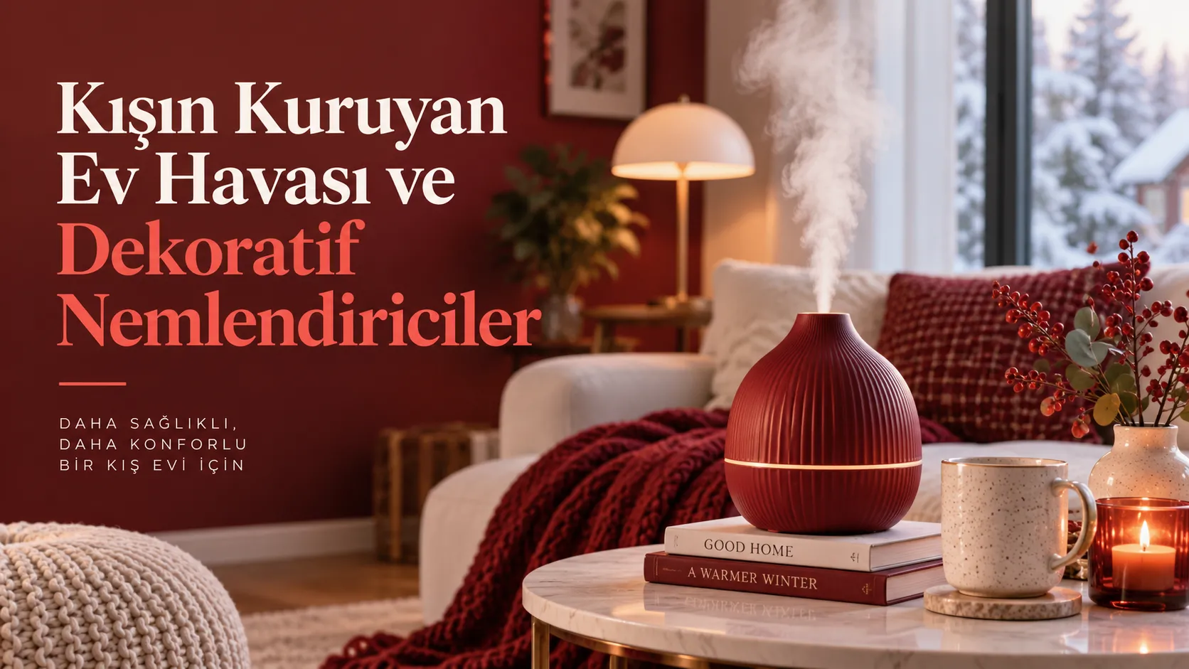 Kışın Kuruyan Ev Havası ve Dekoratif Nemlendiriciler