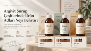 Argivit Şurup Çeşitlerinde Ürün Adları Neyi Belirtir?