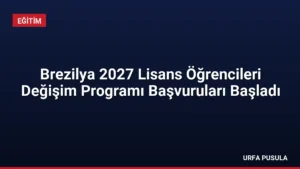 Brezilya 2027 Lisans Öğrencileri Değişim Programı Başvuruları Başladı