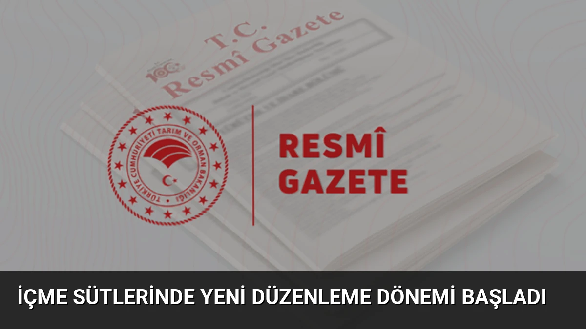 İçme Sütlerinde Yeni Düzenleme Dönemi Başladı