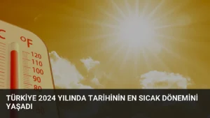 Türkiye 2024 yılında tarihinin en sıcak dönemini yaşadı