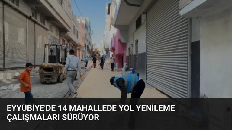 Eyyübiye’de 14 Mahallede Yol Yenileme Çalışmaları Sürüyor