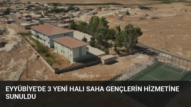 Eyyübiye’de 3 Yeni Halı Saha Gençlerin Hizmetine Sunuldu