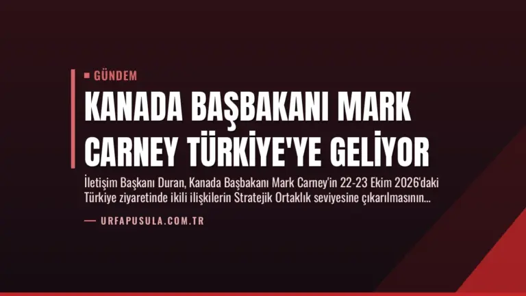 Kanada Başbakanı Mark Carney Türkiye’ye Geliyor
