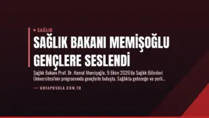 Sağlık Bakanı Memişoğlu Gençlere Seslendi