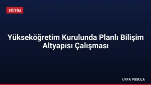 Yükseköğretim Kurulunda Planlı Bilişim Altyapısı Çalışması